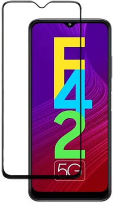 BHOVAD Edge To Edge Tempered Glass for Samsung Galaxy F42, Samsung Galaxy A22 5G(Pack of 1)