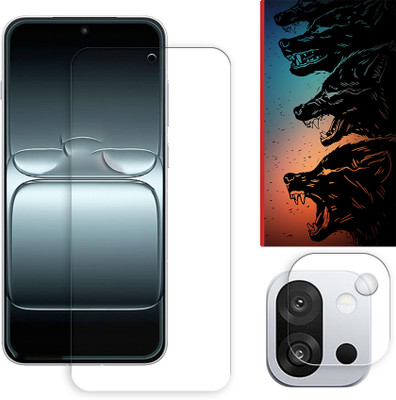 ARBAN Edge To Edge Tempered Glass for OnePlus 13T 5G Tempered Screen Protector | Anti-Scratch | Edge to Edge Full Coverage | 9H Hardness ( 1 FRONT SCREEN GUARD + 1 CAMERA LENS PROTECTOR + 1 FREE BACK EMBOSSED SKIN061 )(Pack of 1)