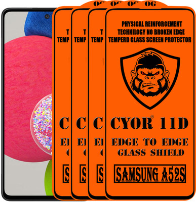 CYOR Edge To Edge Tempered Glass for SAMSUNG A52S(Pack of 4)