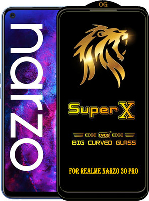 PFOAM Edge To Edge Tempered Glass for REALME NARZO 30 PRO(Pack of 1)