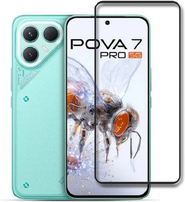 BRENZZ Edge To Edge Tempered Glass for Tecno Pova 7 Pro 5G(Pack of 1)