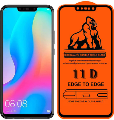 HIE POWER Edge To Edge Tempered Glass for Huawei Nova 3i /Nova3((11_D))(Pack of 1)