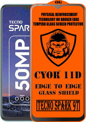 CYOR Edge To Edge Tempered Glass for TECNO SPARK 9T(Pack of 1)