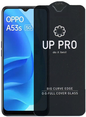 S-Softline Edge To Edge Tempered Glass for Oppo A53s 5G, UP Pro Branded Edge to Edge HD Quality Full Screen Coverage(Pack of 1)