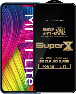 Qyist Edge To Edge Tempered Glass for MI 11 LITE(Pack of 1)