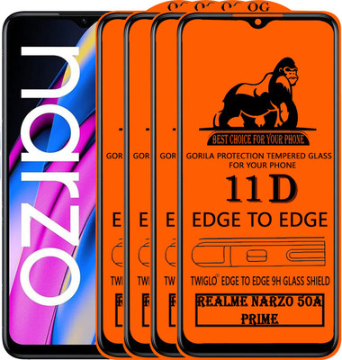 11D Edge To Edge Tempered Glass for REALME NARZO 50A PRIME 5G(Pack of 2)