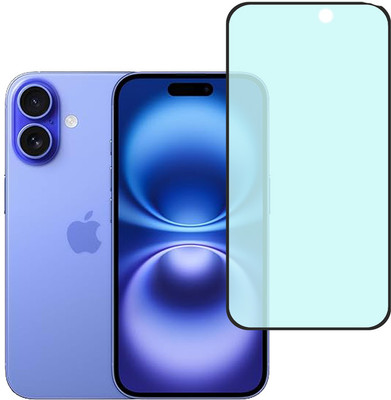 KARTRAY Edge To Edge Tempered Glass for Apple iPhone 16, Matte Glass(Pack of 1)