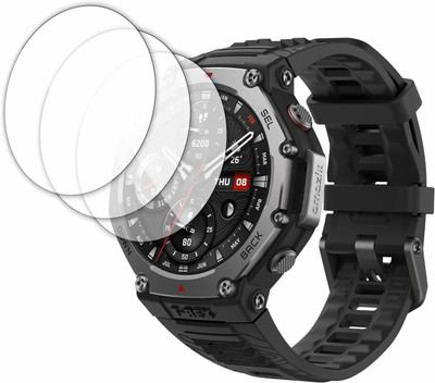 MOBIFONIC Edge To Edge Tempered Glass for Amazfit T-Rex 3(Pack of 3)
