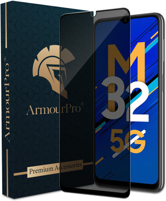 ArmourPro Edge To Edge Tempered Glass for Samsung Galaxy M32 5G, Samsung M32 5G, Samsung M33 5G, Samsung M12, Samsung M02s, Samsung F12, Samsung A12, Privacy Anti Spy Glass(Pack of 1)