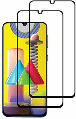 HIE POWER Edge To Edge Tempered Glass for Samsung Galaxy M30s-| | Full Glue Curved Tempered Glass //9H tempered glass protects the entire front display And Easy Installation Kit | | |(Pack of 2)
