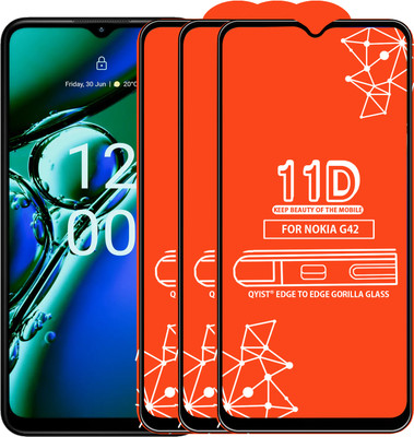 Qyist Edge To Edge Tempered Glass for NOKIA G42(Pack of 3)