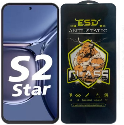 TELESHIELD Edge To Edge Tempered Glass for Ikall S2 Star, ESD Glass, ESD Protector, Edge to Edge, Screen Protector(Pack of 1)