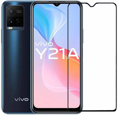 EITANSHA CREATION Edge To Edge Tempered Glass for Vivo Y21a, Vivo Y21A(Pack of 1)