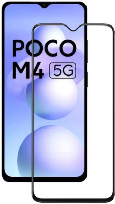 SRT Edge To Edge Tempered Glass for Poco M4 5G(Pack of 1)