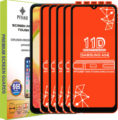 PFOAM Edge To Edge Tempered Glass for SAMSUNG GALAXY A04(Pack of 5)