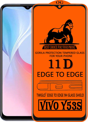 TWIGLO Edge To Edge Tempered Glass for VIVO Y53S(Pack of 1)