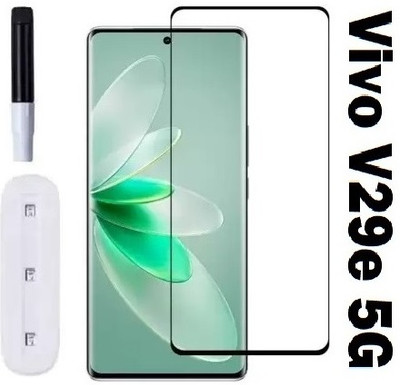LIKEDESIGN Edge To Edge Tempered Glass for Vivo V29e 5G(Pack of 1)