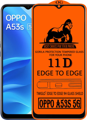 11D Edge To Edge Tempered Glass for OPPO A53S 5G(Pack of 1)