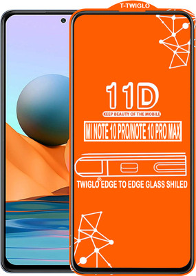 TWIGLO Edge To Edge Tempered Glass for REDMI NOTE 10 PRO(Pack of 1)