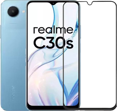 PARANDIV Edge To Edge Tempered Glass for Realme C30s(Pack of 1)