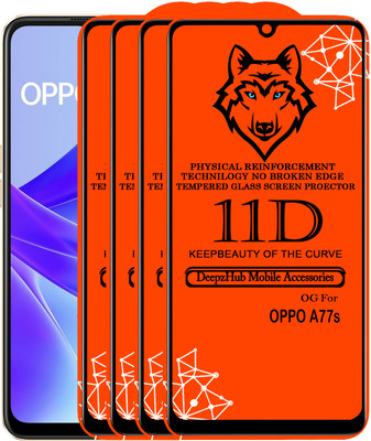 CRodible Edge To Edge Tempered Glass for OPPO A77s(Pack of 4)