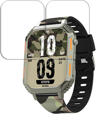 ARBAN Edge To Edge Tempered Glass for Vibez by Lifelong Trooper 2.02 inch SMARTWATCH SCREEN GUARD(Pack of 2)