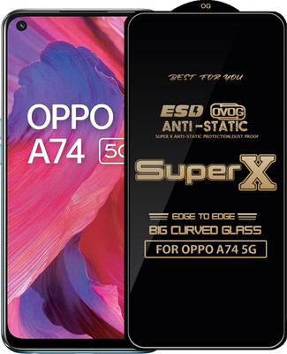 Qyist Edge To Edge Tempered Glass for OPPO A74 5G(Pack of 1)