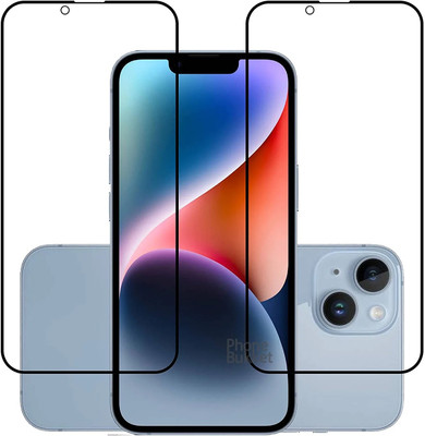 NIMMIKA ENTERPRISES Edge To Edge Tempered Glass for Apple iphone 14 D+ Tempered Glass(Pack of 2)