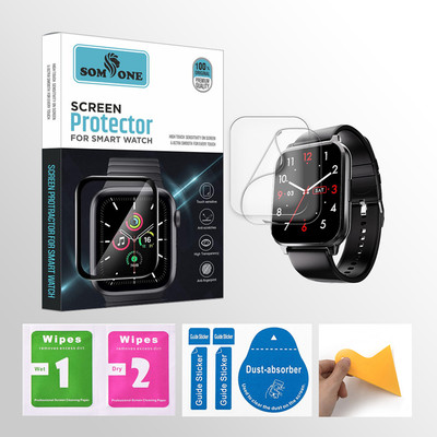 SOMTONE Edge To Edge Tempered Glass for Fire-Boltt Ninja 3 1.83 inch Smartwatch 2 PROTECTOR + 2 WIPES + 2 DUST REMOVAL STICKER + 1 WIPER(Pack of 2) SOMTONE Edge To Edge Tempered Glass for Fire-Boltt Ninja 3 1.83 inch Smartwatch 2 PROTECTOR + 2 WIPES + 2 DUST REMOVAL STICKER + 1 WIPER(Pack of 2)