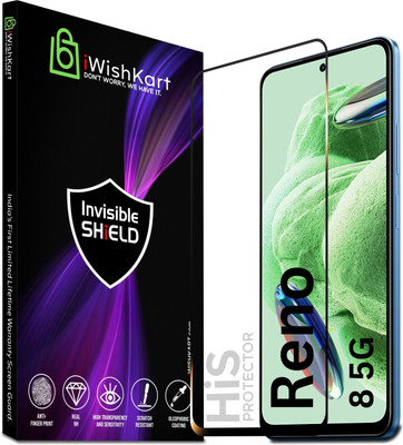 iWishKart Edge To Edge Tempered Glass for OPPO Reno8, OPPO Reno 8, OPPO Reno 8 5G(Pack of 1)