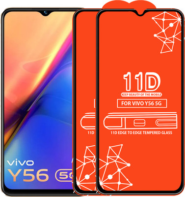 Roxel Edge To Edge Tempered Glass for Vivo Y56 5G(Pack of 2)