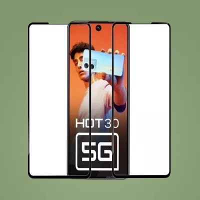 vmt stock Edge To Edge Tempered Glass for Infinix HOT 30 5G, HOT 30 5G, Infinix HOT 30(Pack of 1)