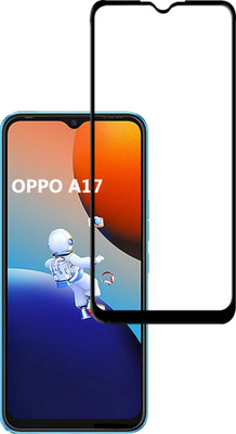 HUPSHY Edge To Edge Tempered Glass for OPPO A17(Pack of 1)