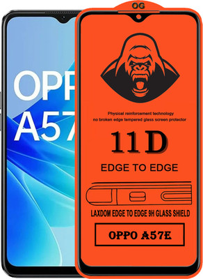 Laxdom Edge To Edge Tempered Glass for OPPO A57E(Pack of 1)