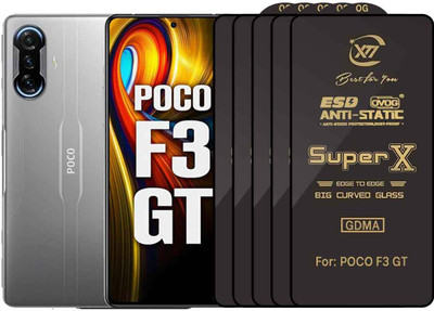 GDMA Edge To Edge Tempered Glass for MI POCO F3 GT(Pack of 5)