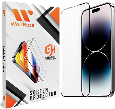WonReza Edge To Edge Tempered Glass for iPhone 16 Plus, iPhone 16 Plus 5G(Pack of 3)