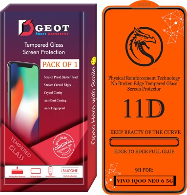 Dgeot Edge To Edge Tempered Glass for Vivo Iqoo Neo 6 5G(Pack of 1)