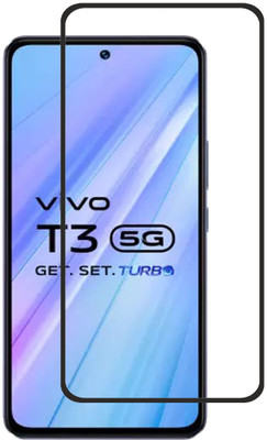 INFINITYWORLD Edge To Edge Tempered Glass for Vivo T3 5G(Pack of 1)