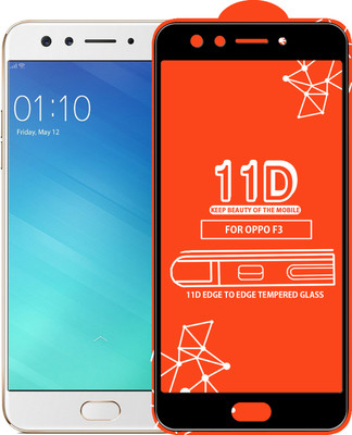 Roxel Edge To Edge Tempered Glass for Oppo F3(Pack of 1)