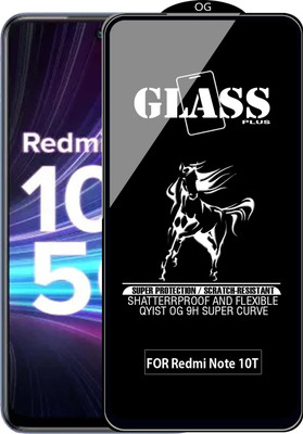 Qyist Edge To Edge Tempered Glass for REDMI NOTE 10T 5G(Pack of 1)