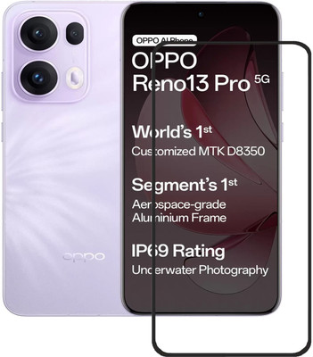 AKSHUD Edge To Edge Tempered Glass for OPPO Reno13 Pro 5G, OPPO Reno13 PRO(Pack of 1)