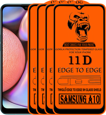 TWIGLO Edge To Edge Tempered Glass for SAMSUNG A10(Pack of 4)