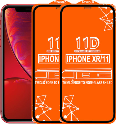 TWIGLO Edge To Edge Tempered Glass for Apple iPhone XR(Pack of 2)