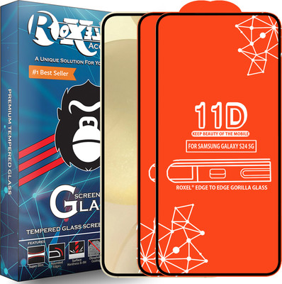 Roxel Edge To Edge Tempered Glass for Samsung Galaxy S24 5G(Pack of 2)