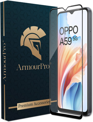 ArmourPro Edge To Edge Tempered Glass for Oppo A59 5G, Oppo A59, A59 5G(Pack of 1)