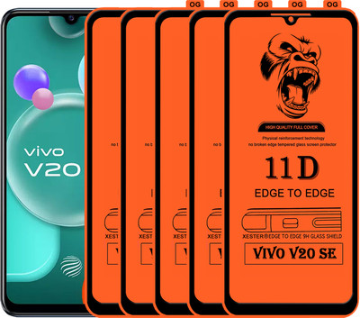 PFOAM Edge To Edge Tempered Glass for VIVO V20 SE(Pack of 5)