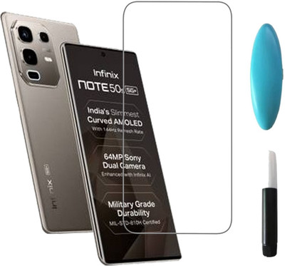 BRENZZ Edge To Edge Tempered Glass for Infinix Note 50s 5G+(Pack of 1)