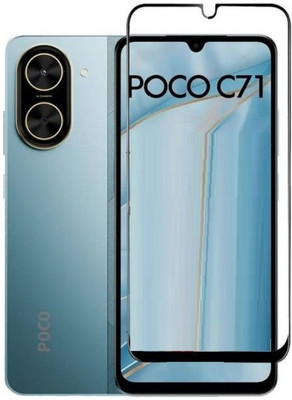 BRENZZ Edge To Edge Tempered Glass for POCO C71(Pack of 1)