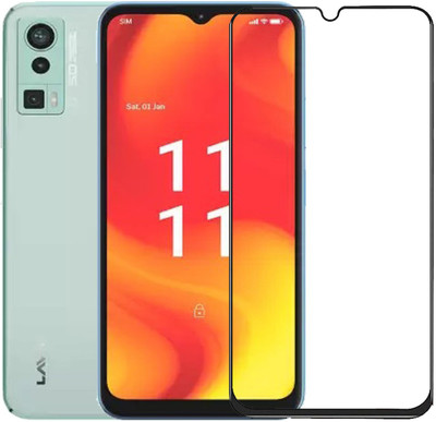 INFINITYWORLD Edge To Edge Tempered Glass for Lava Blaze Pro(Pack of 1)