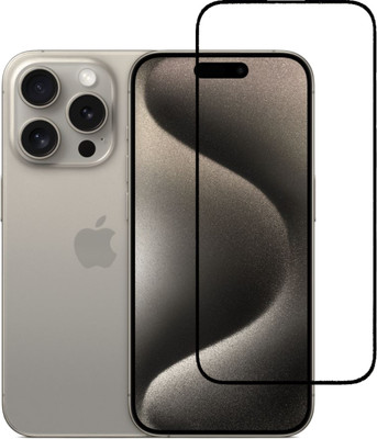 Kartuce Edge To Edge Tempered Glass for APPLE iPhone 15 Pro Max, iPhone 15 Pro Max(Pack of 1)